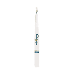 Baptism by Water and the Holy Spirit Candle – 10" Taper | Box of 24