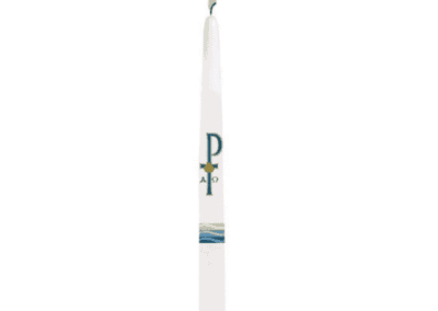Baptism by Water and the Holy Spirit Candle – 10" Taper | Box of 24