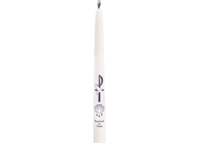 Baptized by Christ Candle – Will & Baumer® 10" Catholic Baptism Candle | 24/Package