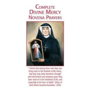 Complete Divine Mercy Novena Prayers – 8-Panel Catholic Prayer Pamphlet
