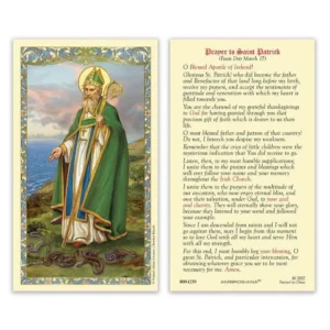 Prayer to Saint Patrick – Laminated Catholic Holy Card
