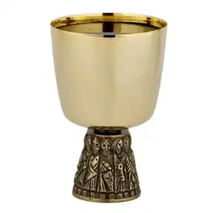 Last Supper Chalice & Bowl Paten Set
