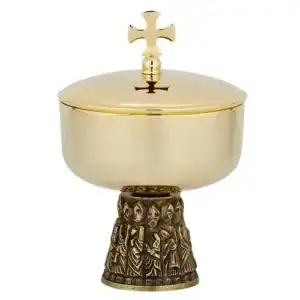 Last Supper Ciborium with Cross Cover