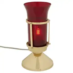 Sanctuary Lamp with Ruby Globe - Electric (F3930)