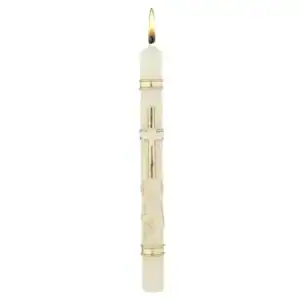 Ornate Dove Baptismal Candle