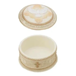 Holy Spirit Keepsake Box in Color – Veronese Collection – 4" Diameter
