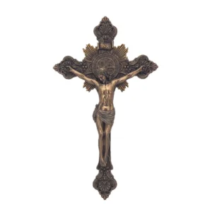 Saint Benedict Crucifix in Cold Cast Bronze