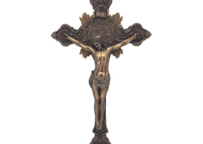 Saint Benedict Crucifix in Cold Cast Bronze: G000012
