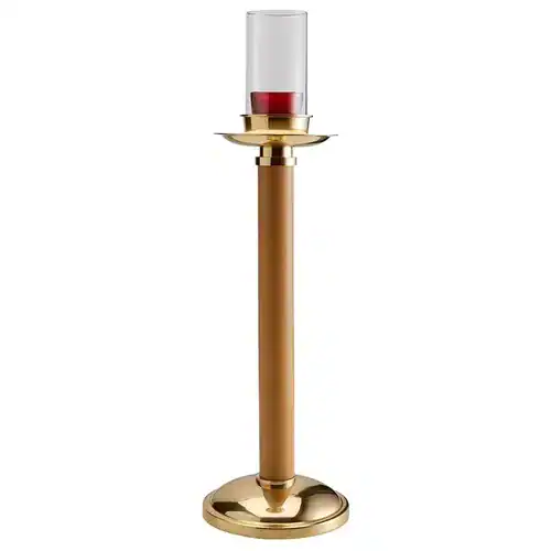 Sudbury Brass Acolyte Candlesticks – Brass/Wood Sudbury Brass Acolyte Candlesticks – Brass/Wood