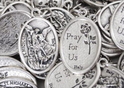 Saint Michael the Archangel Medal – Silver-Plated ZAMAC: H000004
