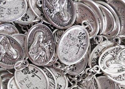 Saint Thérèse of Lisieux Medal – Silver-Plated ZAMAC: H000009