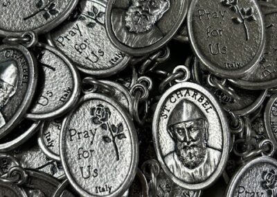 Saint Charbel Makhlouf Medal – Silver-Plated ZAMAC - H000013