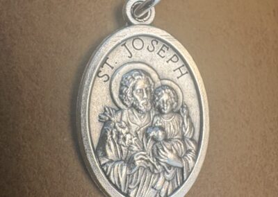 Saint Joseph Medal Silver-Plated ZAMAC 1"