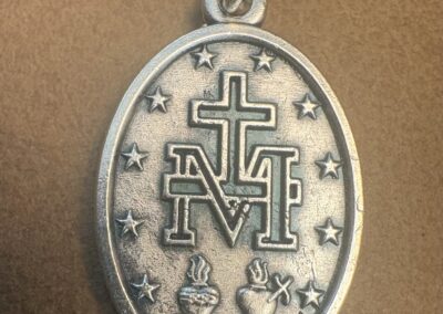 Miraculous Medal of Our Lady – Silver-Plated ZAMAC – Made in Italy – 1"