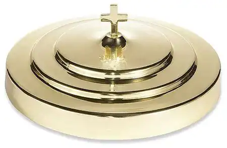Solid Brass Communion Tray Cover Solid Brass Communion Tray Cover