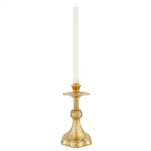 Altar Candle Stick - Hammered Base