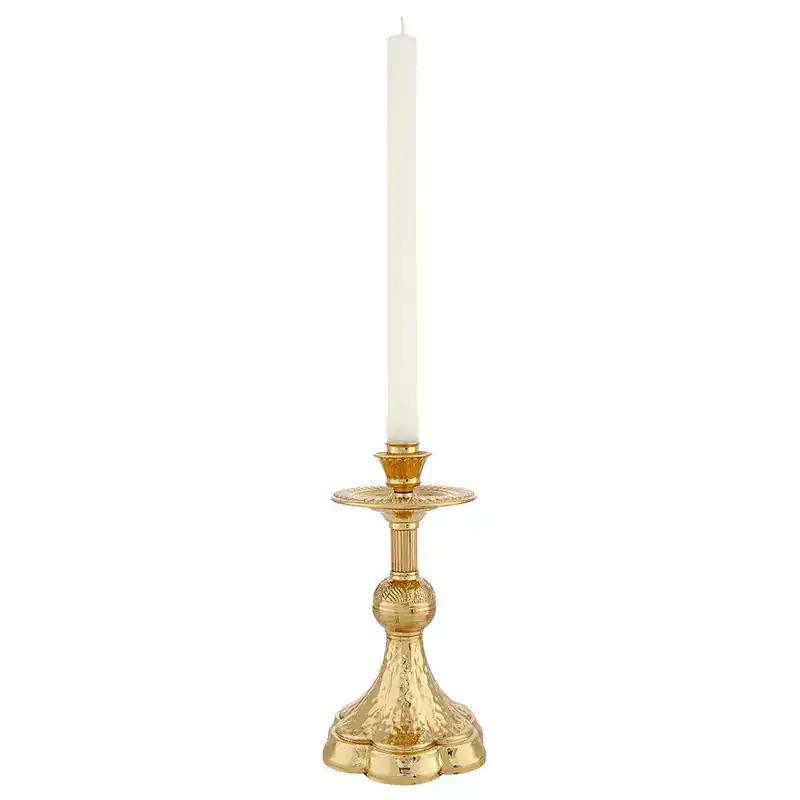 Altar Candle Stick – Hammered Base Altar Candle Stick – Hammered Base