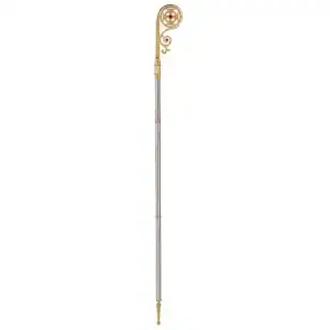 Brass and Silver Plated with Ruby Colored Glass
