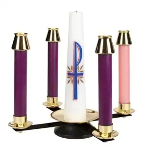 Wrought Iron/Brass Advent Wreath