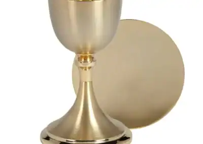 Bright Cut Chalice and Paten Set