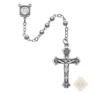 All Sterling Rosary with Sterling Silver Crucifix