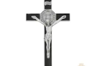 8-Inch. Black Epoxy Italian St. Benedict Crucifix