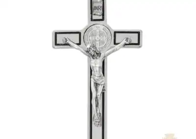 4.75" All Silver St. Benedict Cross