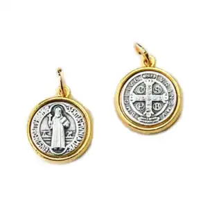 Double-sided Two-tone Saint Benedict Medal