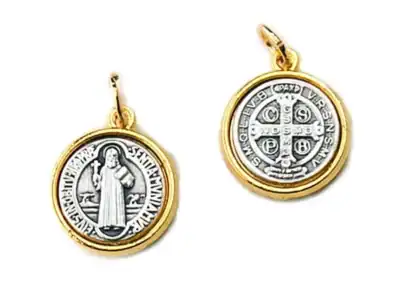 Double-sided Two-tone Saint Benedict Medal