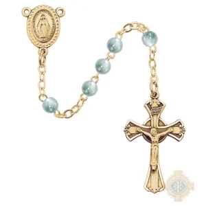 BLUE PEARL ROSARY DELUXE
