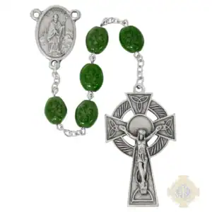 Green Shamrock Celtic Rosary