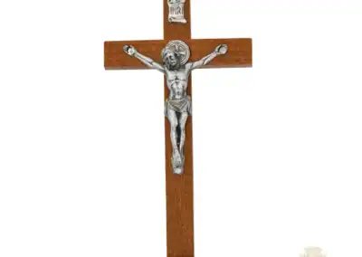 5.5" St. Benedict Brown Standing Crucifix Bagged