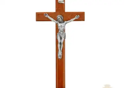 5.5" Wood Standing Crucifix Bagged