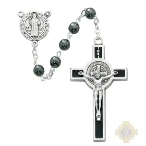 Hematite St. Benedict Rosary