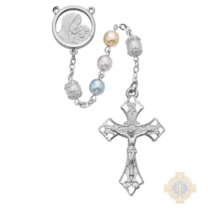 Mother and Child Multi Rosary with Pewter Crucifix