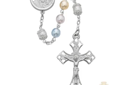 Mother and Child Multi Rosary with Pewter Crucifix