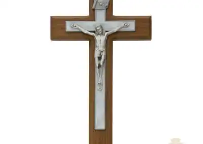 10-Inch Walnut Wedding Crucifix