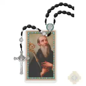 Black Wood St. Benedict Rosary
