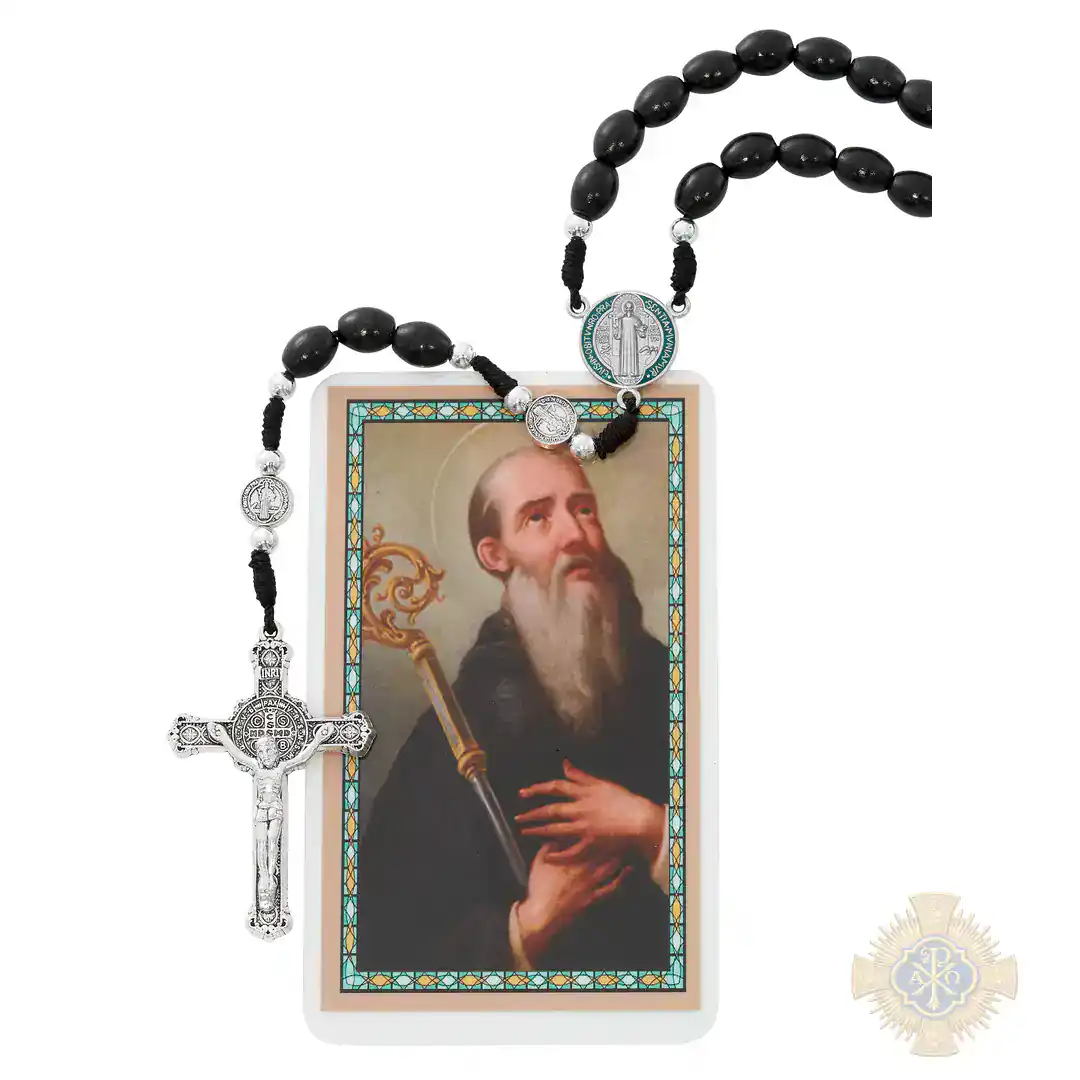 Black Wood St. Benedict Rosary Black Wood St. Benedict Rosary