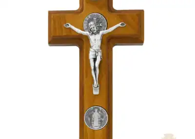 9.5" Walnut Sick Call Set Wall Crucifix