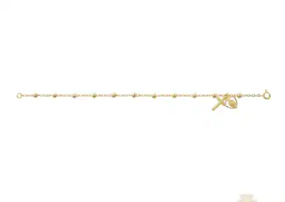 14K Gold Over Sterling Miraculous Bracelet