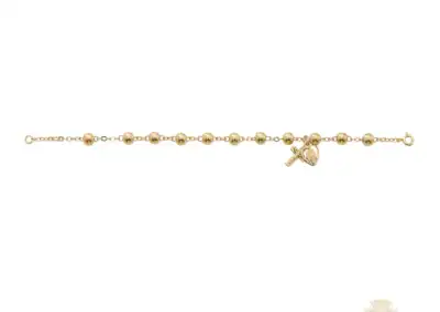 14K Gold Over Sterling Miraculous Bracelet