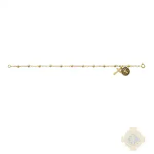 14K Gold Over Sterling St Benedict Bracelet