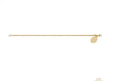 Gold Tone Pewter Rope Miraculous Bracelet Deluxe Box