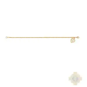 Holy Spirit Gold Tone Rope Bracelet