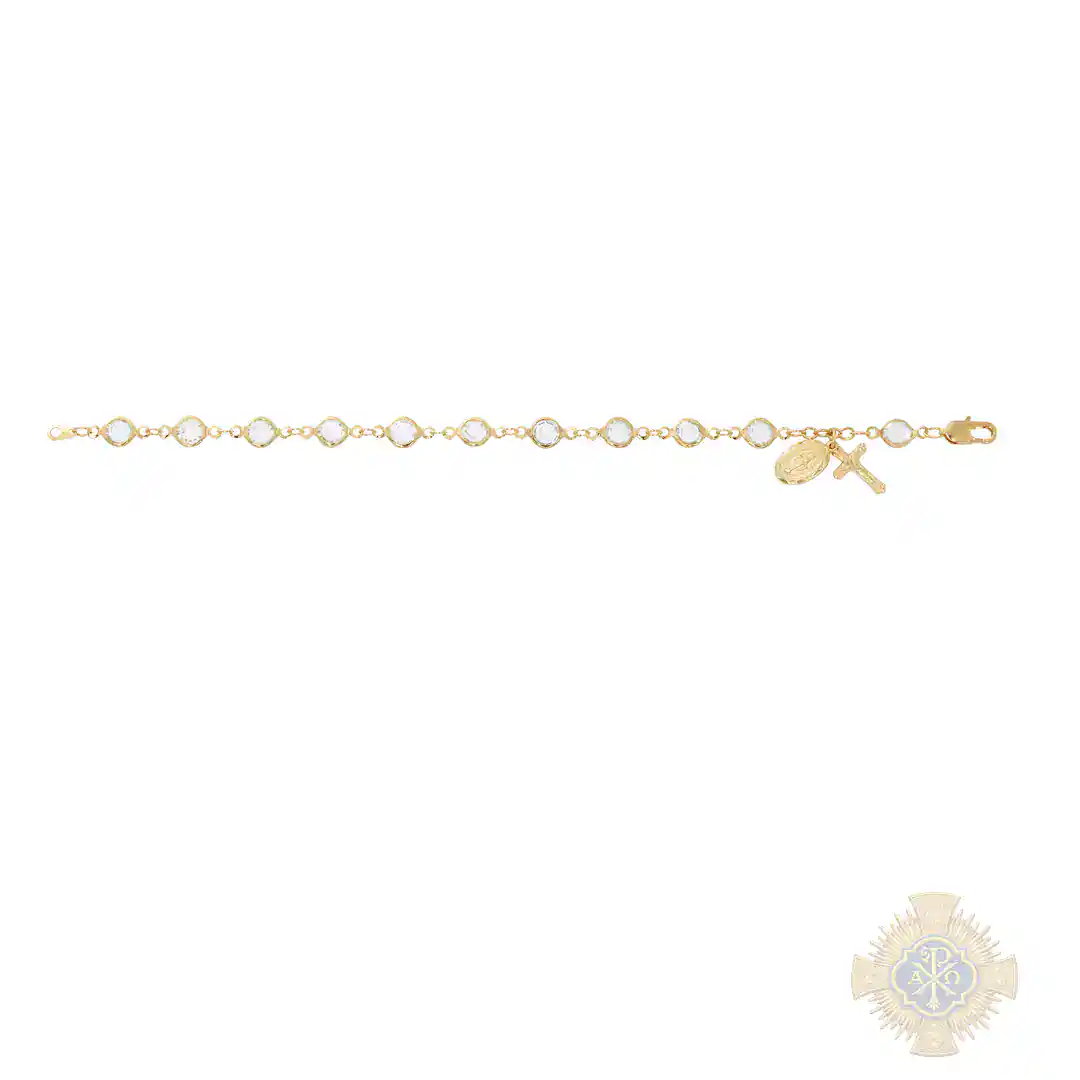 Gold Tone Pewter Crystal Stone Bracelet Deluxe Box Gold Tone Pewter Crystal Stone Bracelet Deluxe Box
