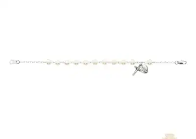 7.5-Inch Pearl Rosary Bracelet