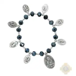 Seven Sorrows Black Ab Stretch Bracelet