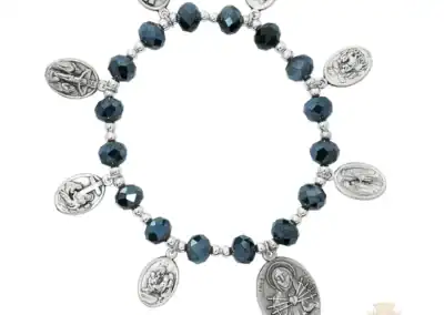 Seven Sorrows Black Ab Stretch Bracelet
