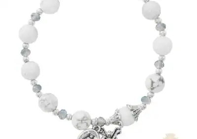 Howolite Rosary Stretch Bracelet